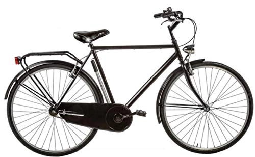 Biciclette da città : Bici Misura 28 Olanda Uomo Senza FILETTI Passeggio Olandese Art. OL28SF (Nero, 58 CM)