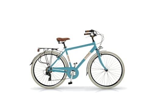 Biciclette da città : BICI UOMO ELEGANCE 28" 6V. TELAIO ALLUMINIO MISURA 50 BLUE