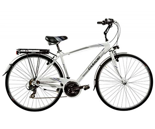 Biciclette da città : Bicicletta CTB 28 EGO uomo 21V alluminio Casadei - NERO OPACO, H47