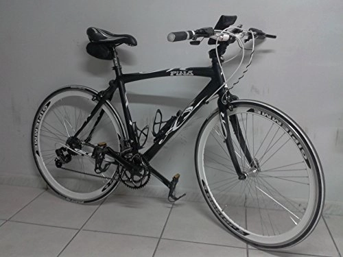 Biciclette da città : bicicletta ibrida alluminio 24v nera bianca Completamente personalizzabile