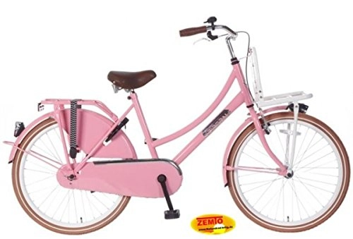Biciclette da città : Bicicletta olandese da ragazza 60, 96 cm POZA Daily rosa