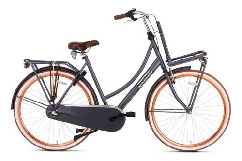 Biciclette da città : Bicicletta Popal Daily Dutch Basic+ 28 pollici 57 cm donna 3G freno a contropedale blu scuro