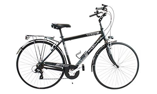 Biciclette da città : BICICLETTA UOMO DA CITTA’, URBAN BIKE, CITY BIKE, CAMBIO SHIMANO 7 VELOCITA’, RUOTA DA 28”, NERA
