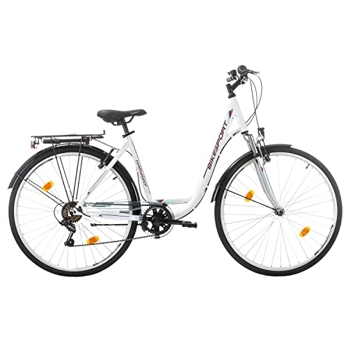 Biciclette da città : Bikesport Harmony Lady 28 Pollici Bici da Città Shimano 6 Velocità