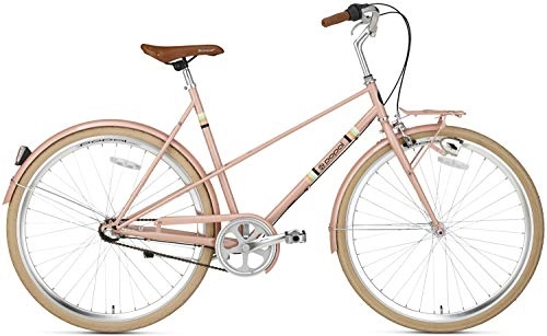 Biciclette da città : Capri N3 28 Zoll 57 cm Frau 3G Rücktrittbremse Lachsfarben