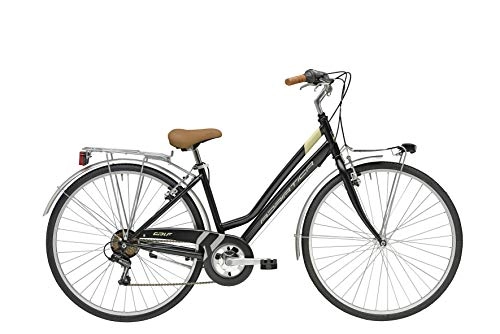 Biciclette da città : Cicli Adriatica Bicicletta Donna Trend” Ruote 28″ con Cambio Shimano 6 velocità - Colore Nero