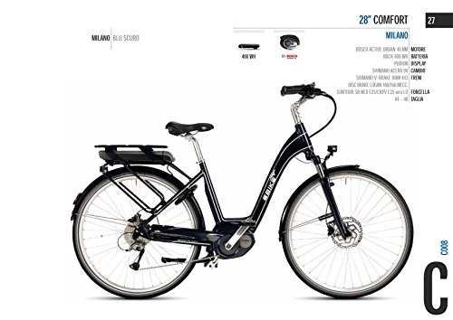 Biciclette da città : Cicli Ferrareis City Bike Donna 26 EBIKE 26 Comfort Milano