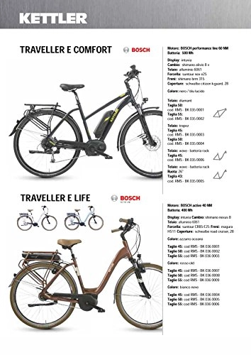 Biciclette da città : Cicli Ferrareis KETTLER City Bike 28 Traveller E Comfort EBIKE