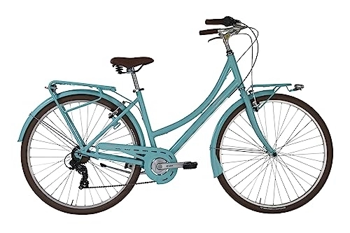 Biciclette da città : City bike VELVET Alpina da donna, cambio a 7 velocità, 28" e telaio in alluminio 46 cm Azzurro