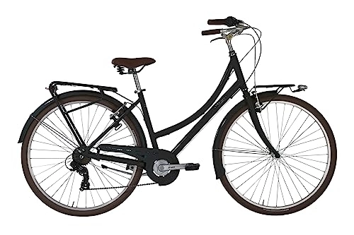 Biciclette da città : City bike VELVET Alpina da donna, cambio a 7 velocità, 28" e telaio in alluminio 46 cm (Nero)