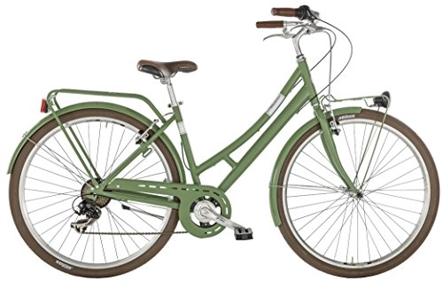 Biciclette da città : City bike VELVET Alpina da donna, cambio a 7 velocità, 28" e telaio in alluminio 46 cm Verde