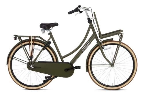 Biciclette da città : Daily Dutch Basic+ 28 Zoll 57 cm Frau 3G Rücktrittbremse Armeegrün