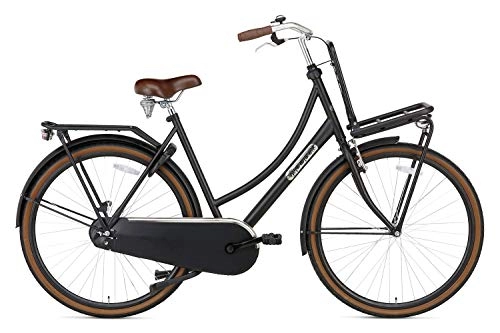 Biciclette da città : Daily Dutch Basic 28 Zoll 57 cm Frau Rücktrittbremse Mattschwarz
