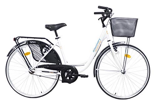 Biciclette da città : Discovery 26 Bianco, Bici Olanda Donna 26'' -Colore
