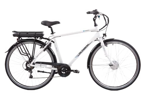 Biciclette da città : F.lli Schiano E- Moon 28'', Bicicletta Elettrica da Città, Uomo, Bianca