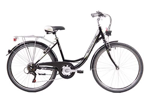Biciclette da città : F.lli Schiano EleganceS, Bici da Citta Donna, Nero, 26''