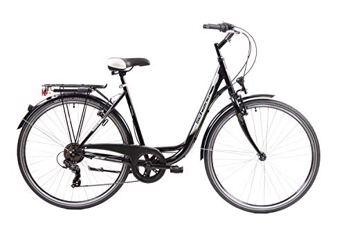 Biciclette da città : F.lli Schiano EleganceS, Bici da Citta Donna, Nero, 28
