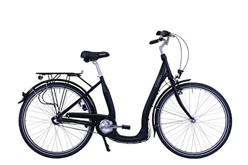 Biciclette da città : HAWK City Comfort Premium (nero, 28 pollici) 3G