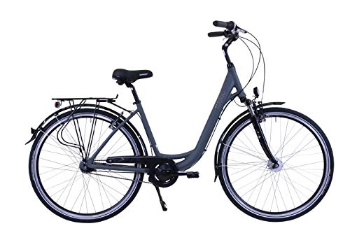 Biciclette da città : HAWK City Wave Deluxe (grigio, 28 pollici), 7 G