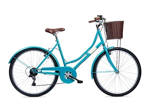 Biciclette da città : Insync Firenze, Bicicletta Classica Donna, Blu, 19-inch