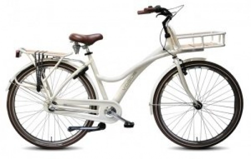 Biciclette da città : Jumbo 28 pollici 50 cm Donna 3 G freno a contropedale Crema