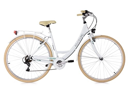 Biciclette da città : KS Cycling Damenfahrrad 26'' Toscana Weiß RH 41 cm, Bicicletta da Città. Donna, Bianco