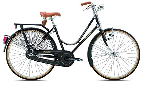 Biciclette da città : Legnano Ciclo 101 Urban, Bicicletta Vintage Donna, Nero, 44