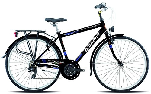 Biciclette da città : Legnano Ciclo 430 F Te dei Marmi, City Bike Uomo, Nero, 48