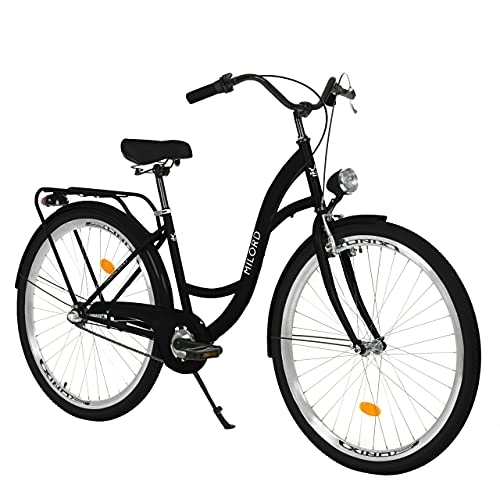 Biciclette da città : Milord. 2018 COMFORT - Bicicletta olandese da donna, 3 marce, 28", colore: nero