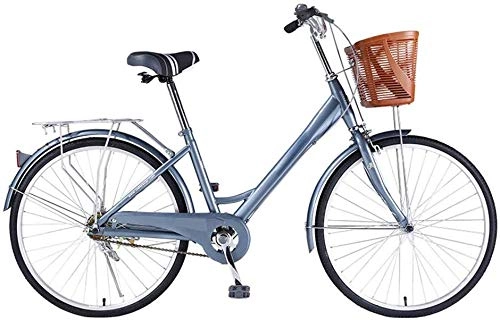 Biciclette da città : Mnjin Automobile del pendolare del Veicolo ricreativo a velocit Singola della Citt della Struttura dell'Acciaio al Carbonio della Bicicletta della Bici della Strada a 24 Pollici