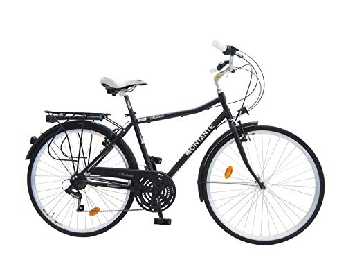Biciclette da città : MONTANTE CICLI City Dream Uomo, Bike, Nero Opaco, M