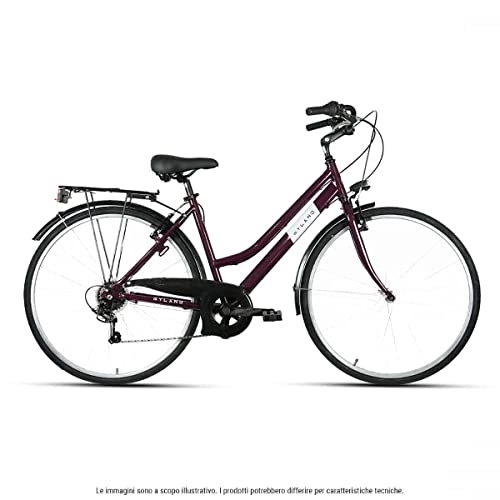 Biciclette da città : MYLAND City Bike Corso 28.1 28'' 7v Donna Rosso Taglia M (City)