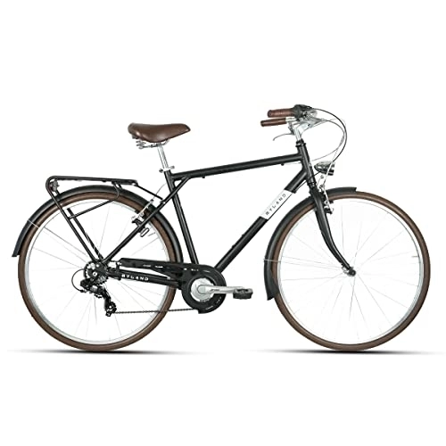 Biciclette da città : MYLAND City Bike Corso 28.6 28'' 7v Uomo Nero Taglia XL (City)