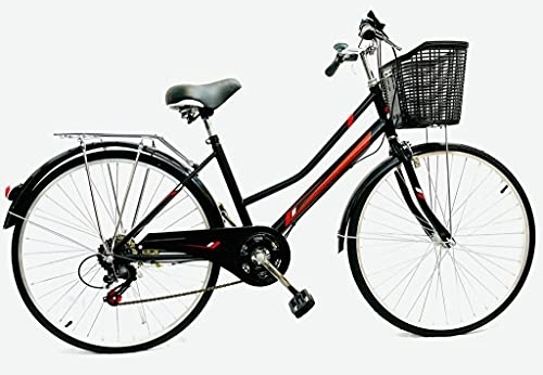 Biciclette da città : Pacchetto biciclette da città, stile olandese vintage, ruote da 66 cm, cambio a 7 velocità, peso leggero