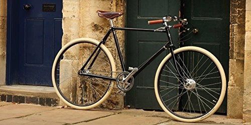 Biciclette da città : Pashley Guv'Nor - Bicicletta da uomo in stile elegante con ruote gentleme, chic, con mozzo a 3 marce, telaio da 20, 5", colore nero, elegante e sportivo