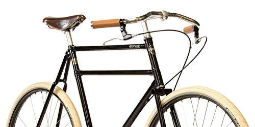 Biciclette da città : Pashley Guv'Nor - Bicicletta da uomo in stile elegante con ruote gentleme, chic, con mozzo a 3 marce, telaio da 24, 5", colore nero, elegante e sportivo