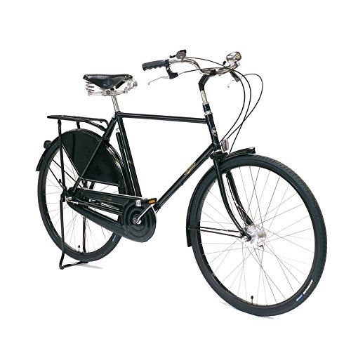 Biciclette da città : Pashley Roadster Classic - Mozzo a 3 marce, telaio da 22, 5", nero classico - retro - reale (nero)
