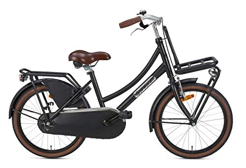 Biciclette da città : POPAL Daily Dutch Basic 20" 32 cm, freno a cerchione per ragazza, nero