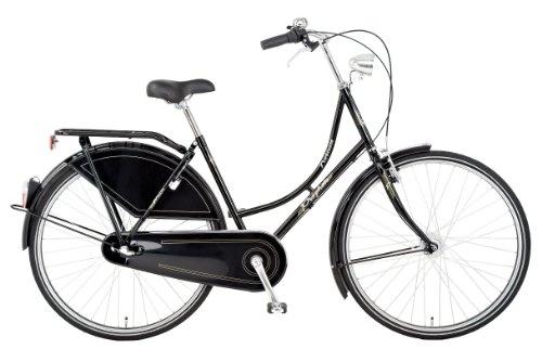 Biciclette da città : Prophete Bici Nostalgie da Donna Noblesse, Donna, Nostalgierad Noblesse, Glanzschwarz Im Design Retro, 50