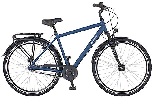 Biciclette da città : Prophete Geniesser 21.BMC.10 City Bike 28" 7-Gang, Bicicletta Uomo, Blu Scuro Opaco, RH 52