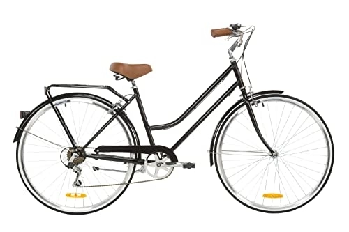 Biciclette da città : Reid Classic 7 Speed Bike Nero Medio 46cm