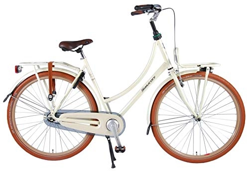 Biciclette da città : Salutoni Excellent 28 Pouces 56 cm Femme Frein à rétropédalage Crème