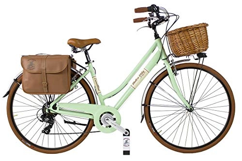 Biciclette da città : Via Veneto by canellini vélo Femme Vintage Retro dolce vita aluminium vert clair 46