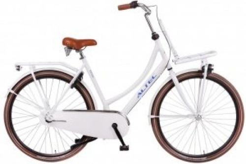 Biciclette da città : Vintage 28 pollici - 50 cm donna 3G freno a contropedale bianco