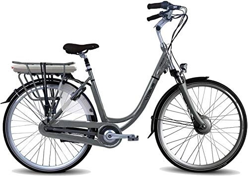 Biciclette da città : Vogue Premium E-Bike Città Bicicletta da città 28 pollici 48 cm donna 7G Rollerbrakes grigio opaco