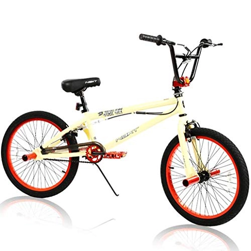 BMX : AISHFP 20-inch BMX Bike, principiante-Livello per i più esperti BMX Bici da Corsa, Alto tenore di Carbonio Telaio in Acciaio a Doppio Strato in Lega di Alluminio Bordo Ruote