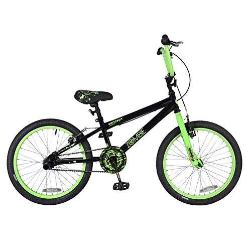 BMX : Concept Zombie - Bicicletta BMX da 20", colore: Nero / Verde