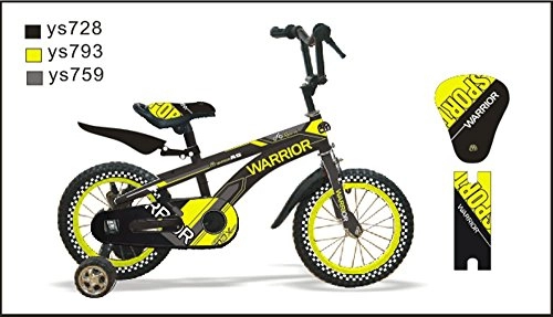 BMX : CTBIKES Warrior Kids Bikes BMX Yellow / Black Available in Size 12 "