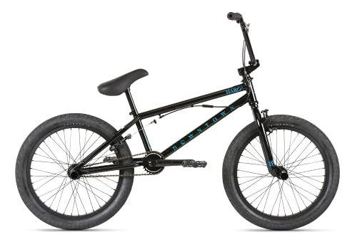 BMX : Haro Downtown DLX 20" 2021 BMX Freestyle Bike (20.5" - Nero)