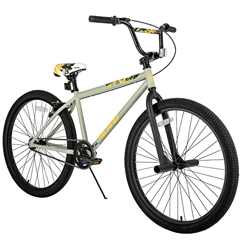BMX : Hiland 24 Pollici BMX Bicicletta per Bambini Freestyle 2 Peg in Acciaio Protezione per Catena Ruota Libera Grigio…